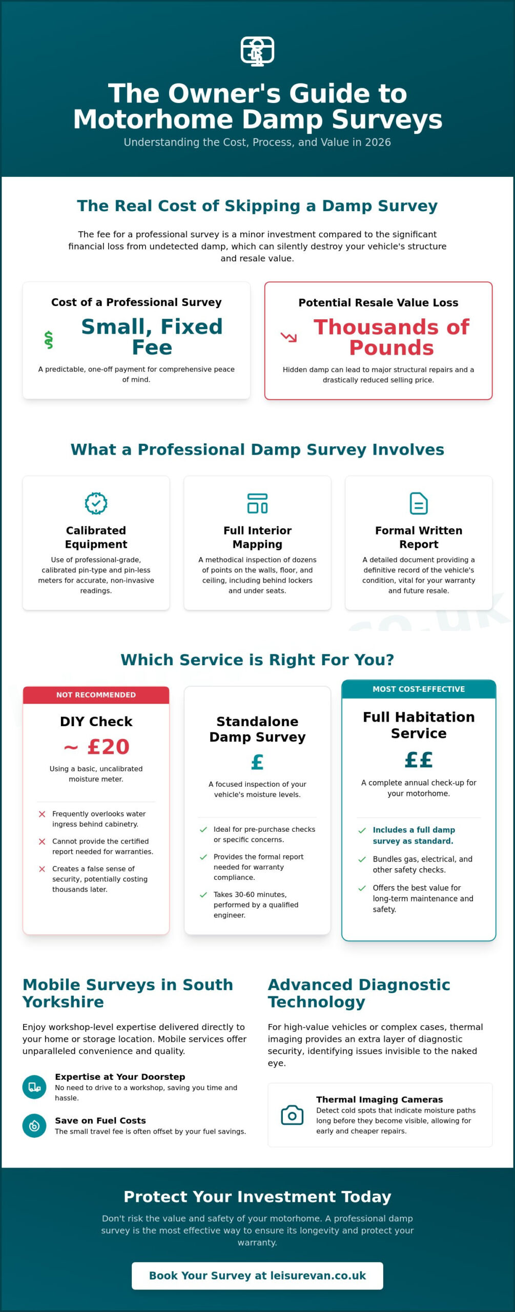 Motorhome Damp Survey Cost 2026: A Comprehensive UK Price Guide