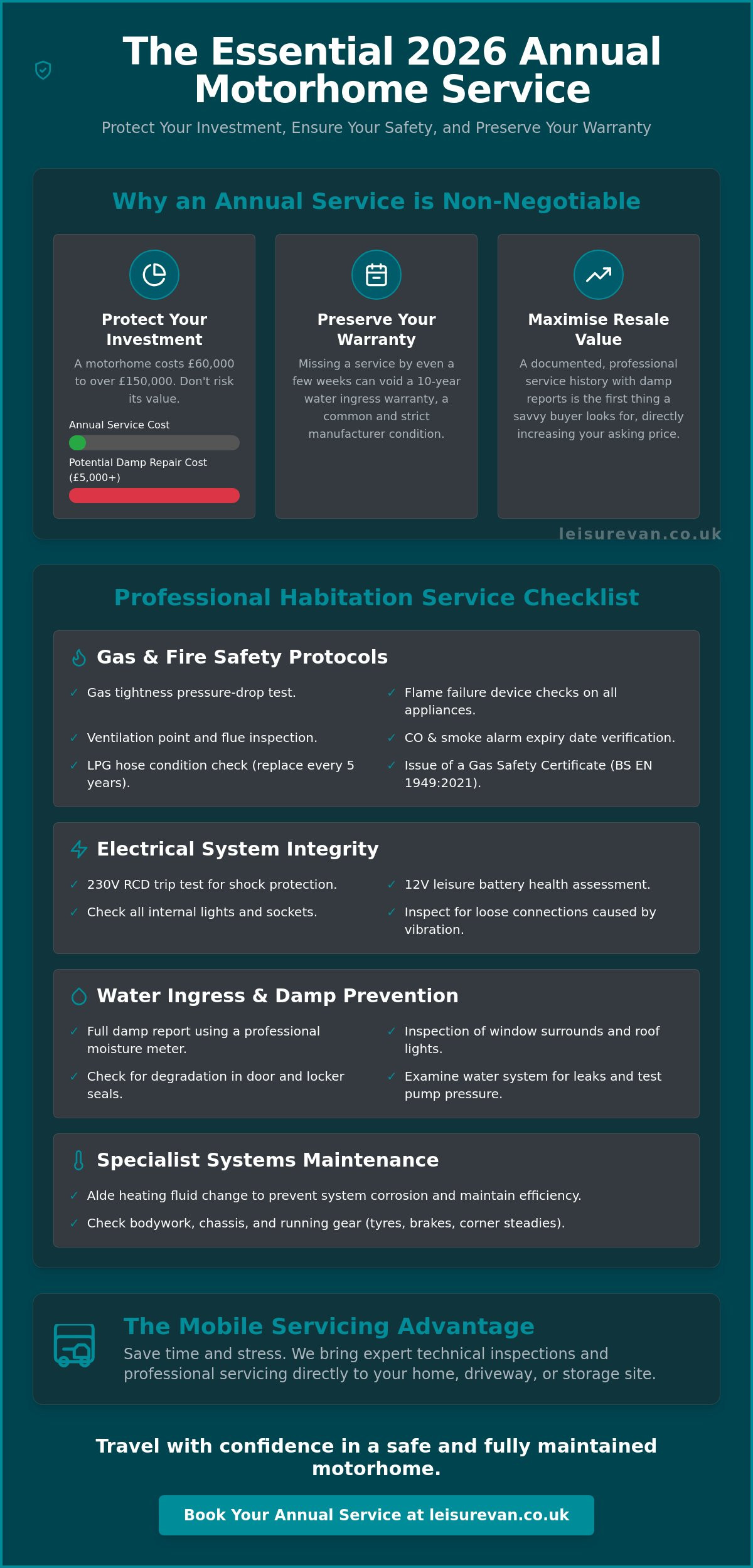 The Ultimate Annual Motorhome Service Checklist for 2026: A UK Owner’s Guide