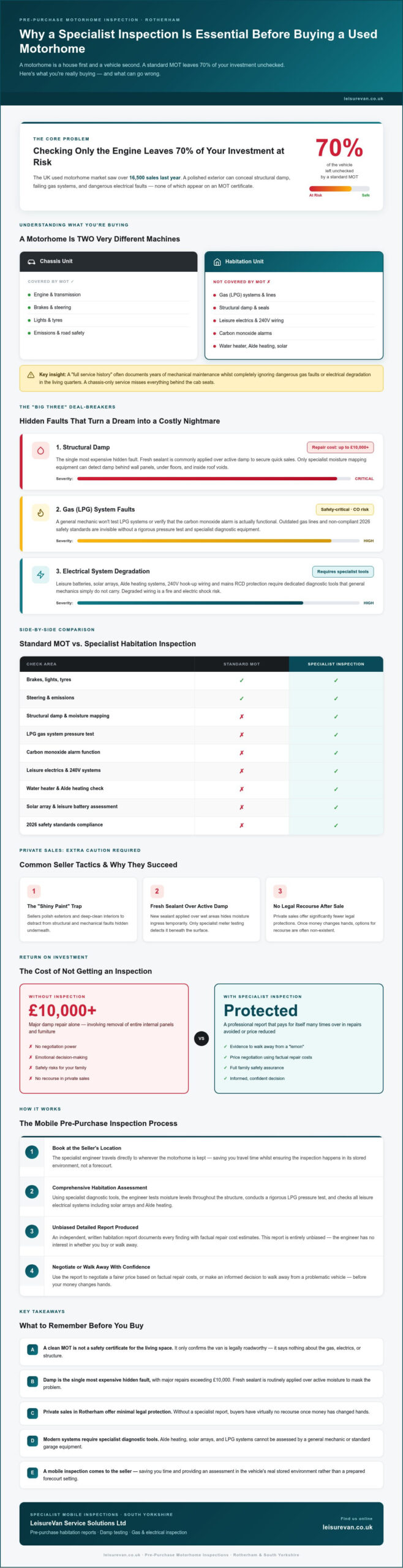 Pre Purchase Motorhome Inspection Rotherham: The 2026 Safety Guide