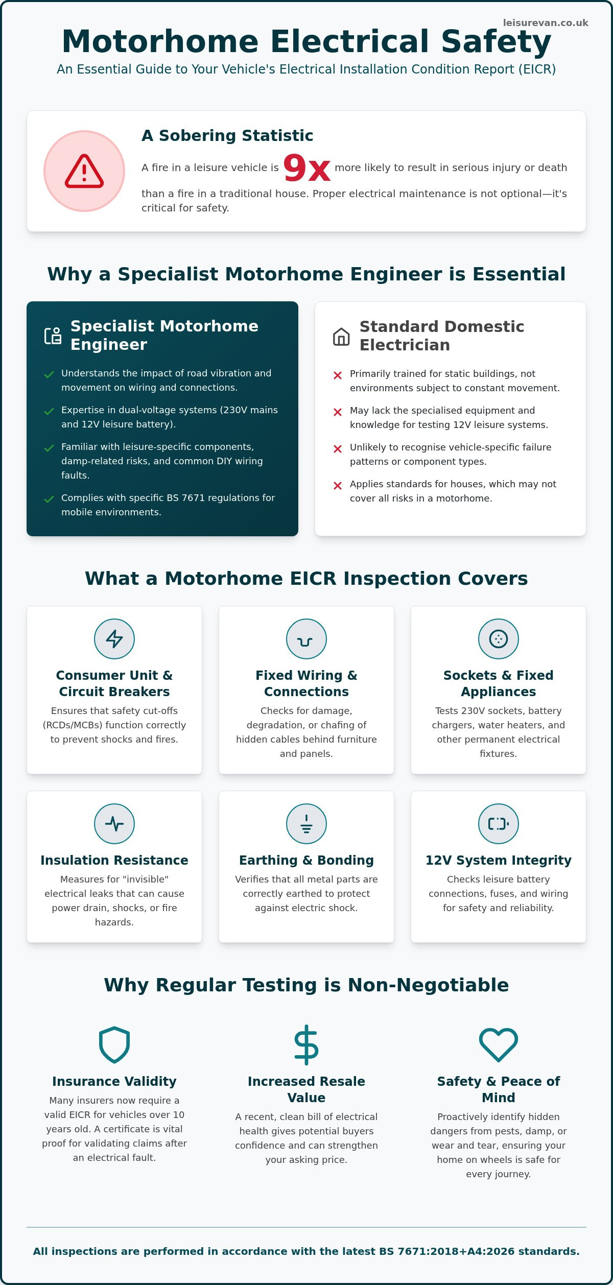 Motorhome Electrical Safety Certificate Rotherham: The 2026 UK Owner’s Guide